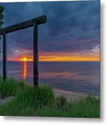 Sunset In Marquette Metal Print