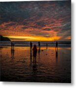 Sunset In Mazatlan, Mexico Metal Print