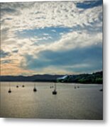 Sunset In The Hudson Valley Metal Print
