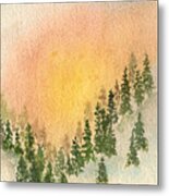 Sunset In The Valley Metal Print