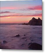 Sunset On Monterey Bay Metal Print