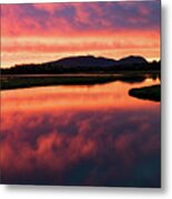Sunset Over Acadia National Park Metal Print