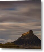 Sunset Over Factory Butte Metal Print