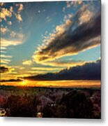 Sunset Over Santa Fe Dsc09682 Metal Print