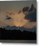 Sunset Over Wilderness Point Metal Print