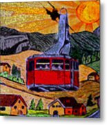 Sunset Ride Metal Print