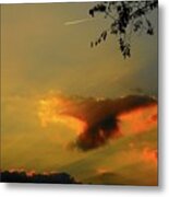 Sunset Streak Metal Print