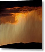 Sunset Thunderstorm Metal Print