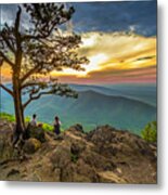 Sunset View At Ravens Roost Metal Print