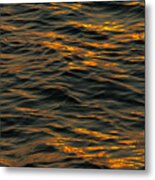 Sunset Waves Metal Print