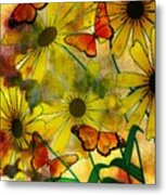 Sunshine Daisies Metal Print