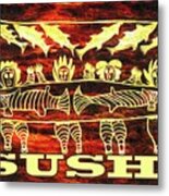 Sushi - Irasshaimase Metal Print