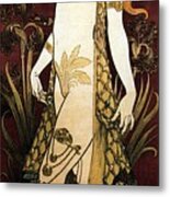 Suzy Deguez - Dance Of Art - Vintage Art Nouveau Poster Metal Print