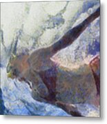 Swim And Dive I Metal Print