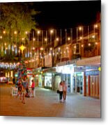 Sydney Road In Manly At Christmas Metal Print