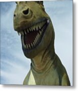 T-rex Says Hi Metal Print