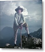 T104800 Ed Cooper On First Climb Pinnacle Peak Wa 1953 Metal Print