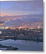 Tacoma Dawn Panorama Metal Print
