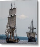 Tall Ships On Superior Metal Print