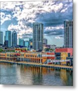 Tampa Florida Skyline Metal Print