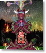 Taurus -psychedelic Zodiac Metal Print