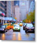 Taxi Metal Print