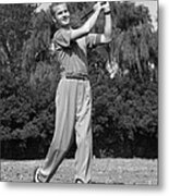 Teen Boy Golfing, C.1930-40s Metal Print
