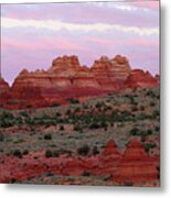 Teepees Sunset - Coyote Buttes Metal Print