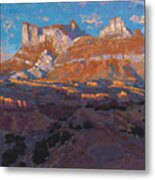 Temple Mountain Tapestry Metal Print