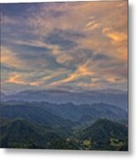 Tennessee Mountains Sunset Metal Print