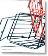 Tennis Court Pickup Basket Metal Print