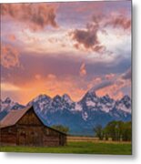 Teton Blaze Metal Print