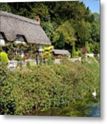 Thatched Cottages Of Hampshire 16 Metal Print