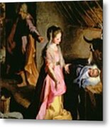 The Adoration Of The Child Metal Print