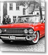 The Attraction - 1961 Cadillac Deville Convertible Metal Print