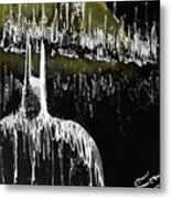 The Bat Guardian Metal Print
