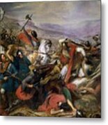 The Battle Of Poitiers Metal Print
