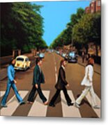 The Beatles Abbey Road Metal Poster