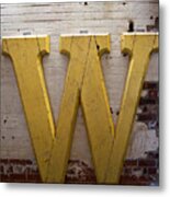 The Big W Metal Print