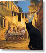 The Black Hunger Waiting For Left-overs Metal Print