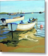 The Blue Boats Metal Print