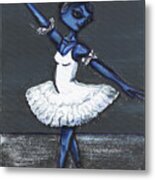 The Blue Swan Metal Print