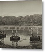 The Boathouse And Wharf Metal Print