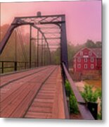 The Bridge To War Eagle Mill - Arkansas - Historic - Sunrise Metal Print