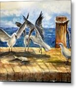 The Catch Is Mine Metal Print