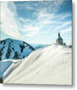 The Chapel In The Alps Metal Print