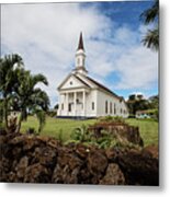 The Church At Koloa Metal Print