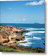 The Cliffs Of Point Loma Metal Print