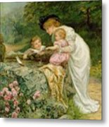 The Coming Nelson By Frederick Morgan Metal Print