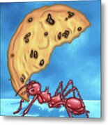 The Cookie Cutter Ant Metal Print